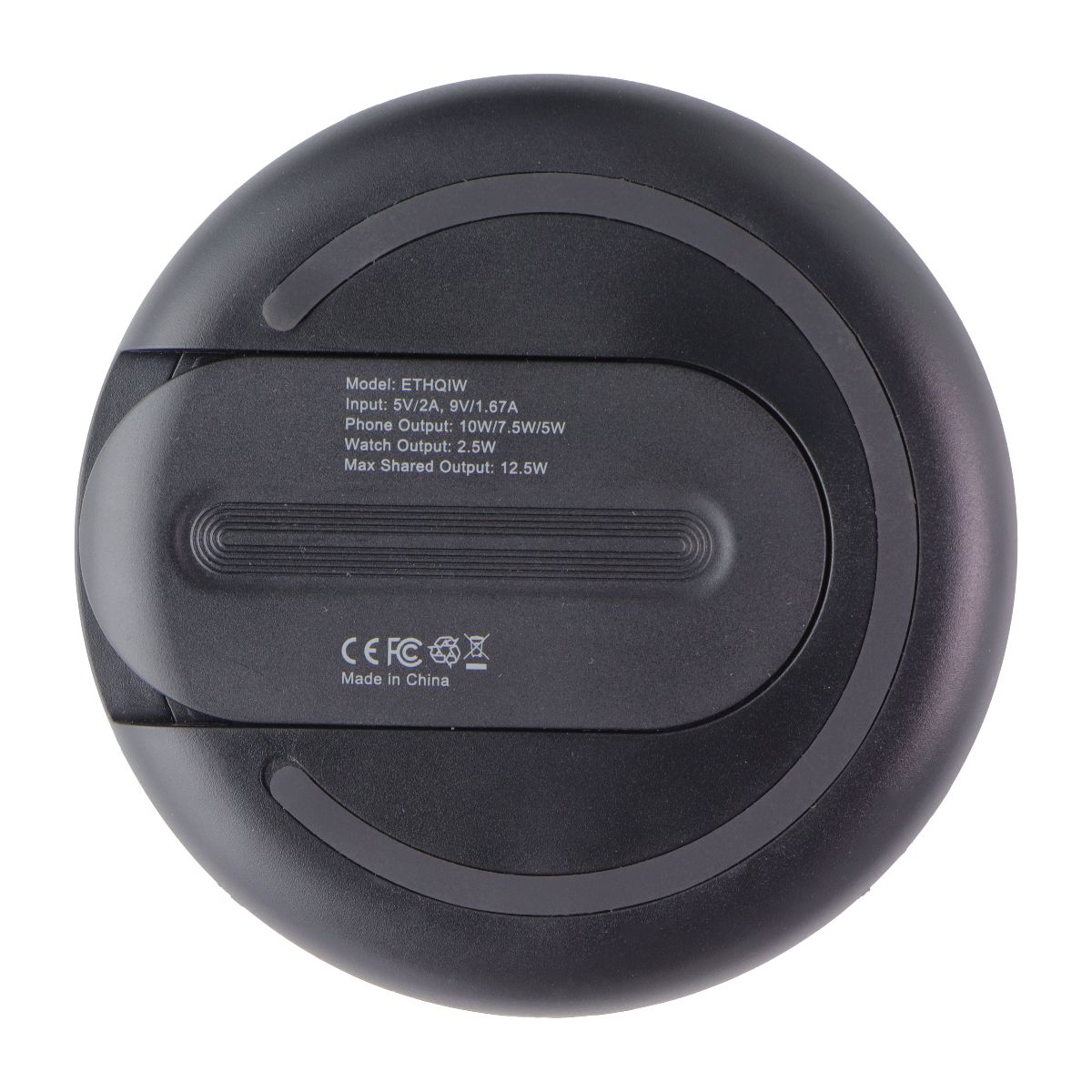 Generic 12.5W Wireless Charging Pad with Watch Charger - Black (ETHQIW) Cell Phone - Chargers & Cradles Generic - Simple Cell Bulk Wholesale Pricing - USA Seller