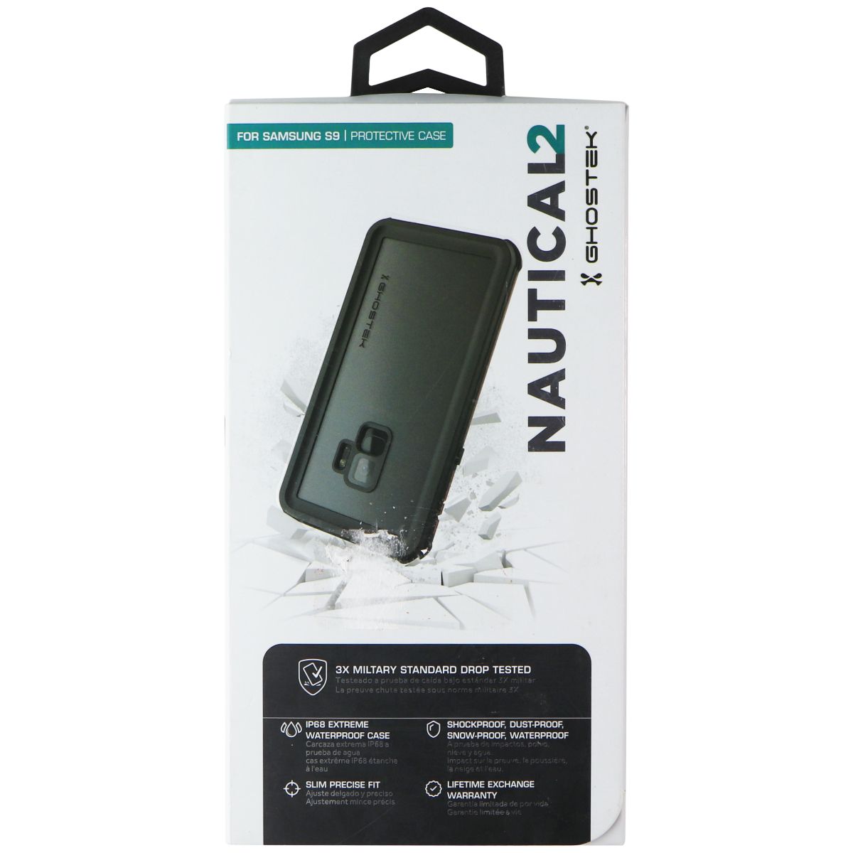 Ghostek Nautical2 Series Hard Case for Samsung Galaxy S9 - Black/Red Cell Phone - Cases, Covers & Skins Ghostek - Simple Cell Bulk Wholesale Pricing - USA Seller