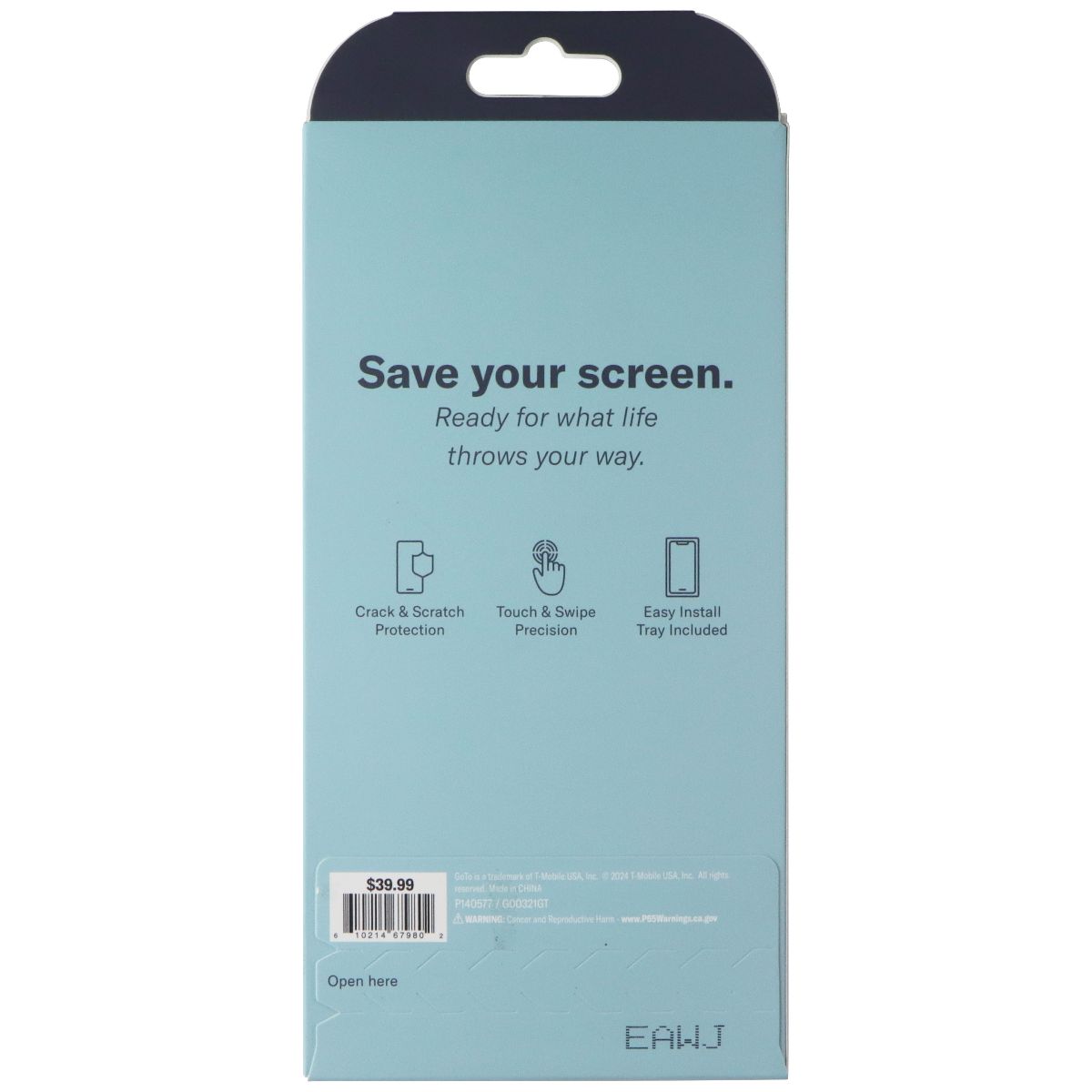 GoTo Tempered Glass Screen Protector for Samsung Galaxy S24 Ultra Cell Phone - Screen Protectors GoTo - Simple Cell Bulk Wholesale Pricing - USA Seller