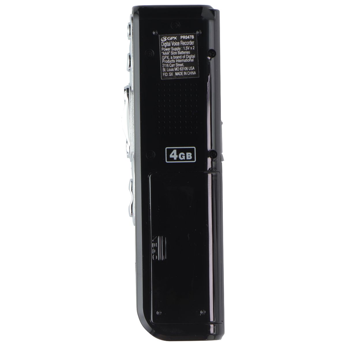 GPX (4GB) Digital Voice Recorder - Black (PRO47B)