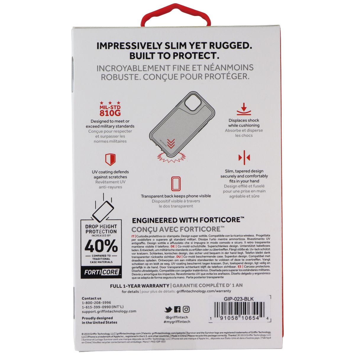 Griffin Survivor Strong Series Case for Apple iPhone 11 Pro - Black Cell Phone - Cases, Covers & Skins Griffin - Simple Cell Bulk Wholesale Pricing - USA Seller