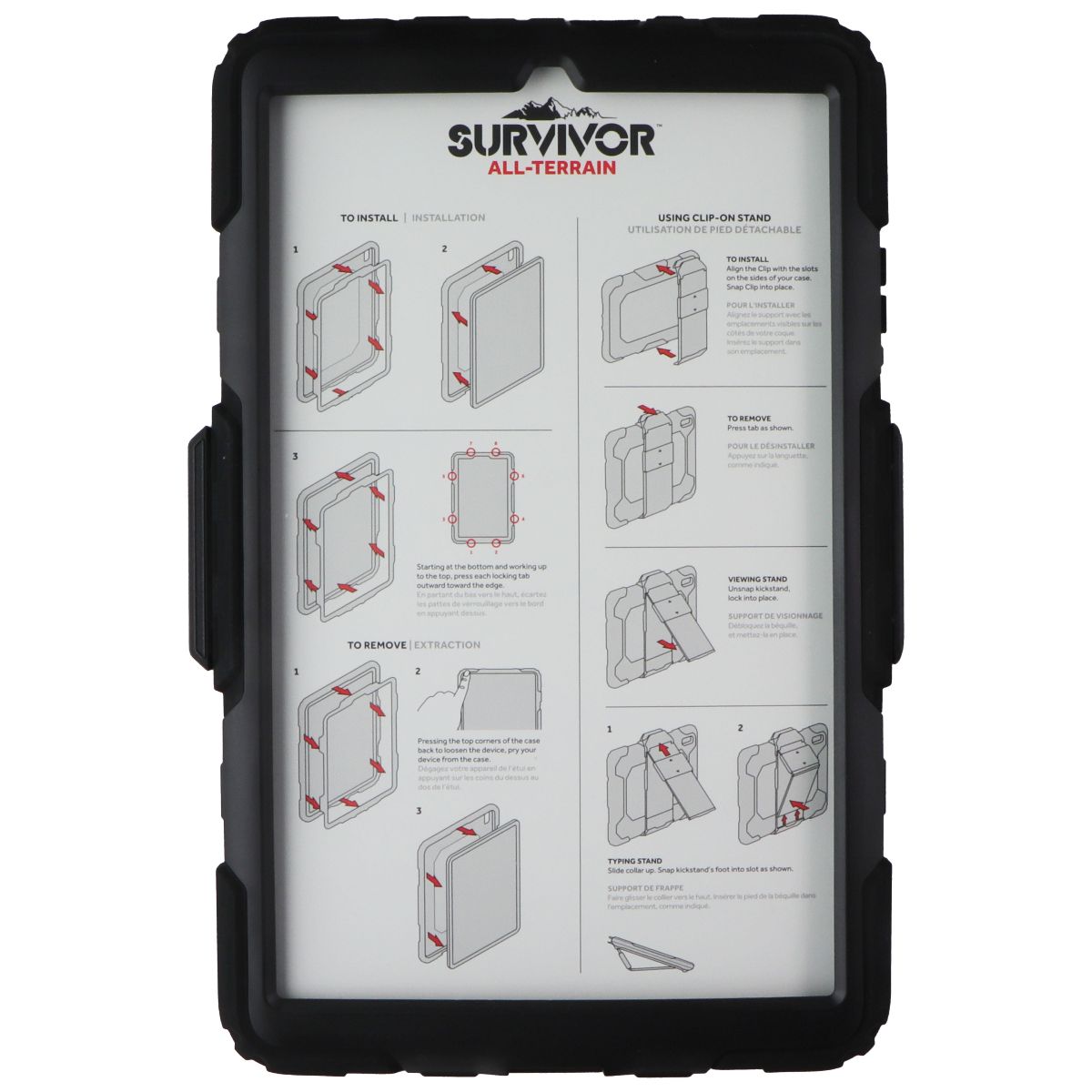 Griffin Survivor All Terrain Case for Samsung Galaxy Tab A 10.1 (2019) - Black