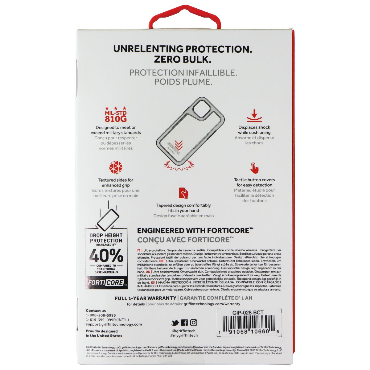 Griffin Survivor Endurance Case for Apple iPhone 11 Pro - Black/Citrus Fruits Cell Phone - Cases, Covers & Skins Griffin - Simple Cell Bulk Wholesale Pricing - USA Seller