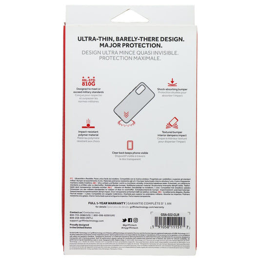 Griffin Survivor Clear Series Case for Samsung Galaxy S20 Ultra - Clear Cell Phone - Cases, Covers & Skins Griffin - Simple Cell Bulk Wholesale Pricing - USA Seller