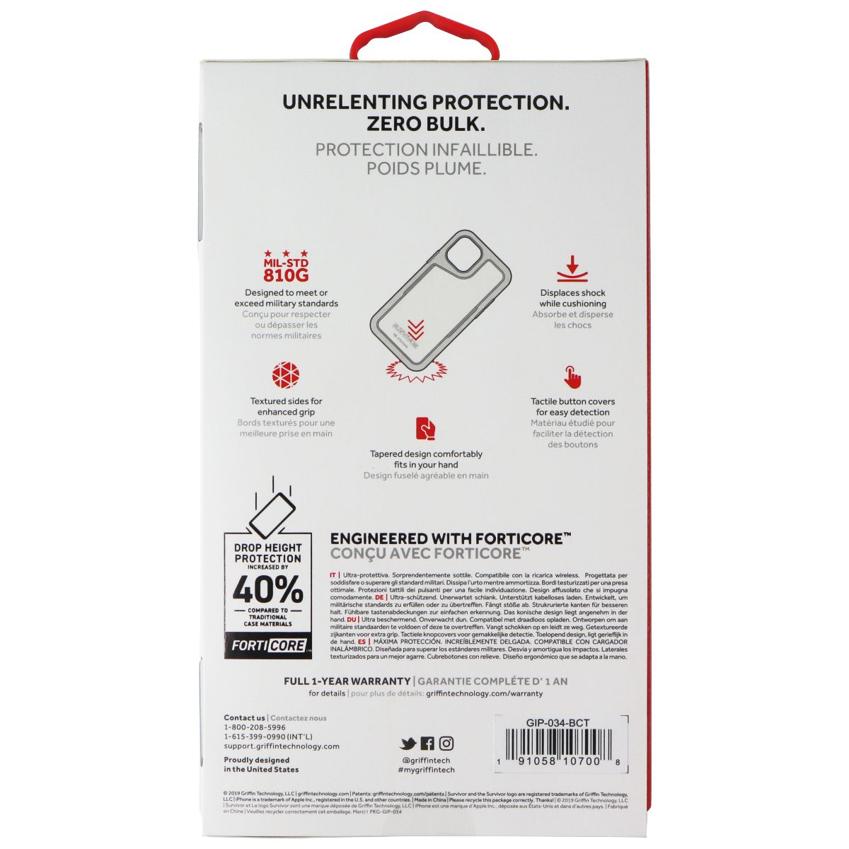 Griffin Survivor Endurance Case for Apple iPhone 11 Pro Max - Black / Citrus Cell Phone - Cases, Covers & Skins Griffin - Simple Cell Bulk Wholesale Pricing - USA Seller