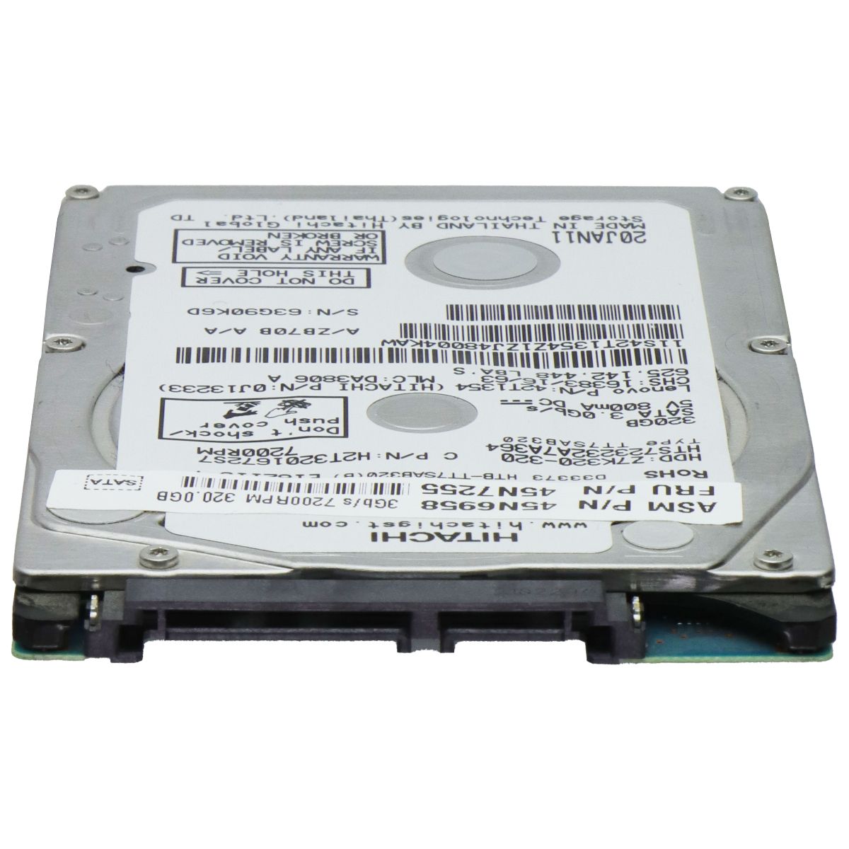 Hitachi Travelstar Z7K320 H2T3201672S7 SATA II 3.0Gbps 320GB 2.5-inch HDD
