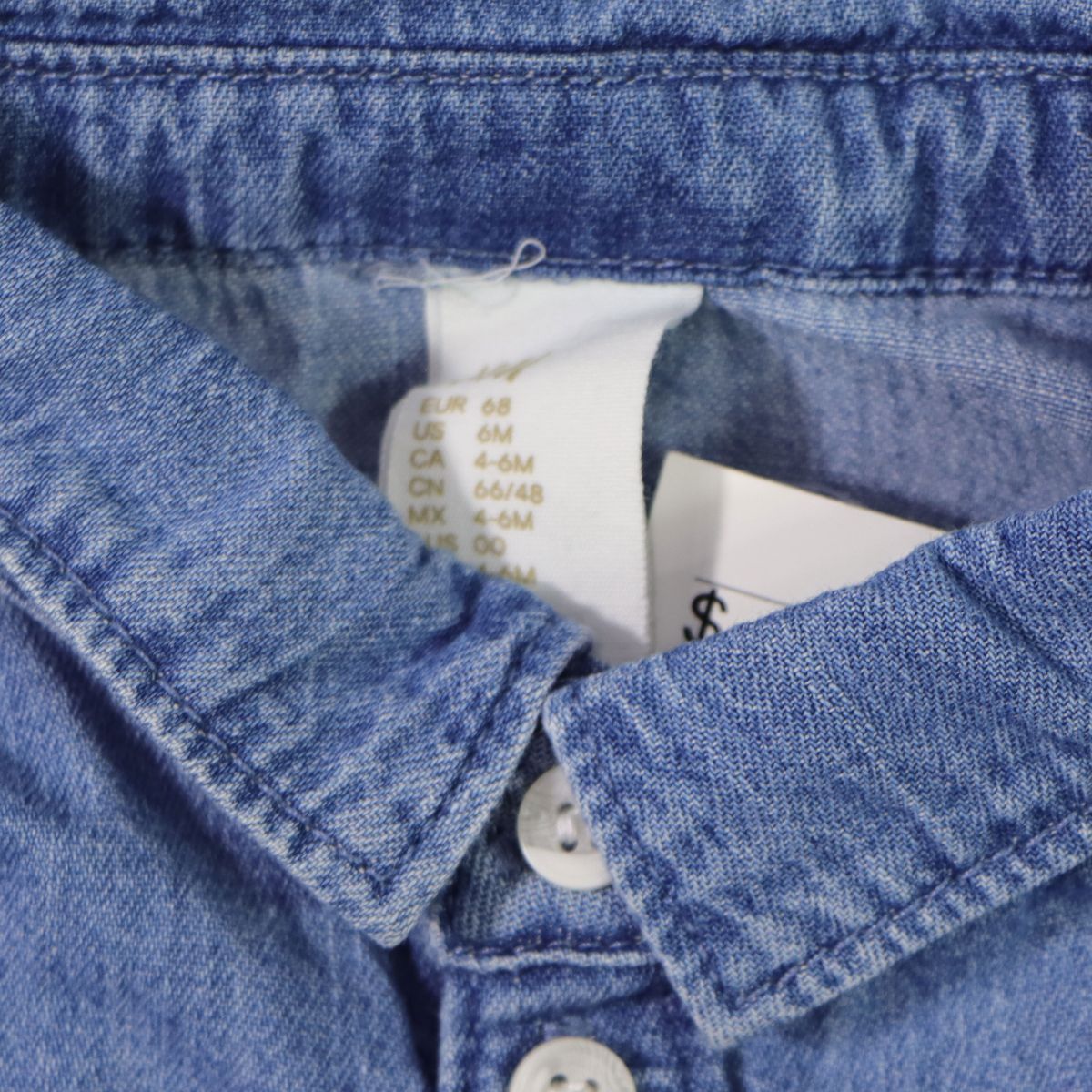 H&M Baby Button Down Long Sleeve Shirt - Denim (6M) Other Sporting Goods H&M - Simple Cell Bulk Wholesale Pricing - USA Seller