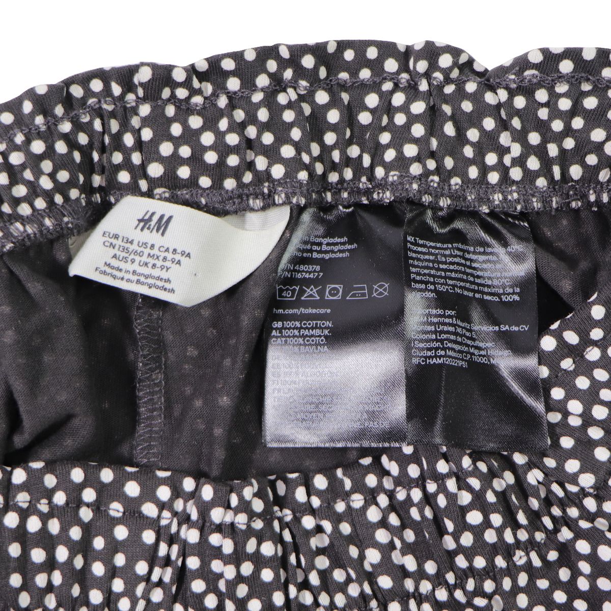 H&M Cotton Polka Dot Shorts - Black and White Size 8 Clothing & Accessories - Safety & Reflective Gear H&M - Simple Cell Bulk Wholesale Pricing - USA Seller