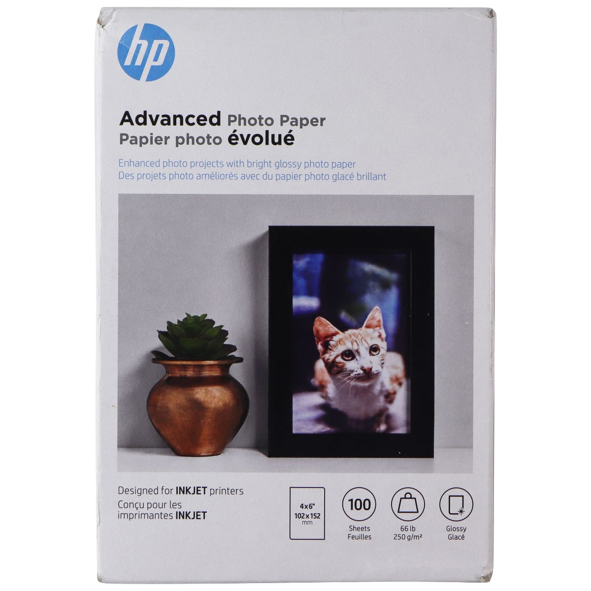 HP Advanced Photo Paper (Glossy) - 4x6-inch / 100 sheets (Q6638A) Printer Accessories - Printer Photo Paper HP - Simple Cell Bulk Wholesale Pricing - USA Seller