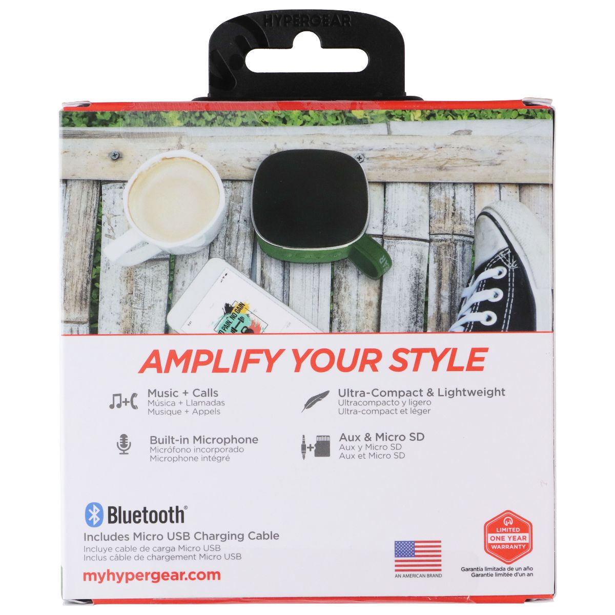 HyperGear Fabrix Mini Portable Wireless Bluetooth Speaker - Green