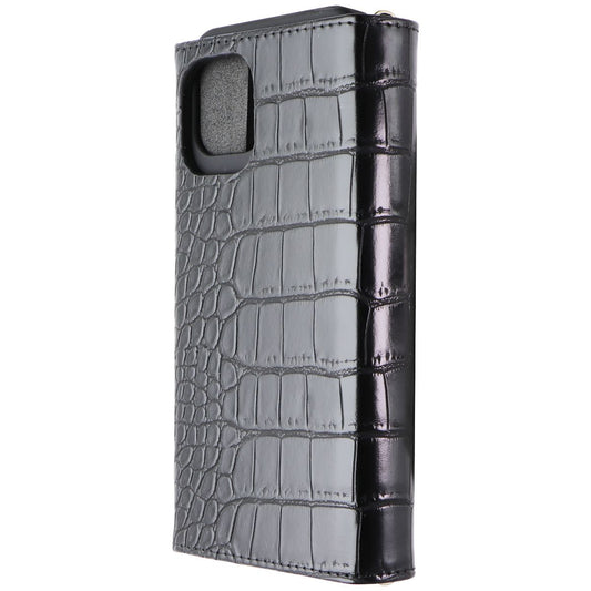 iDeal of Sweden Signature Clutch Case for iPhone 12 and 12 Pro - Jet Black Croco Cell Phone - Cases, Covers & Skins iDeal of Sweden - Simple Cell Bulk Wholesale Pricing - USA Seller
