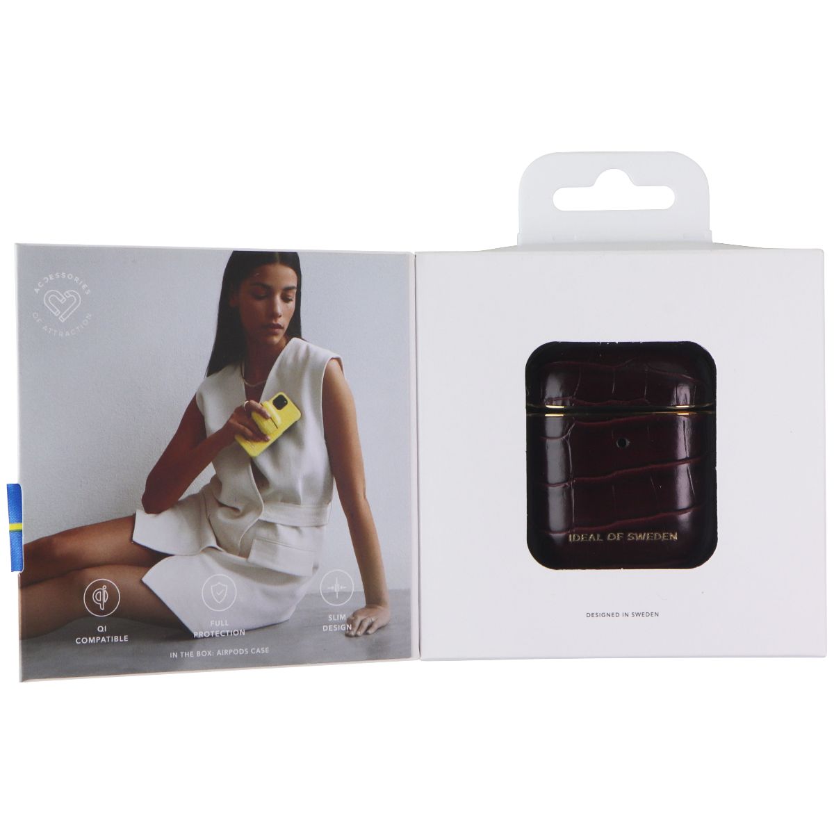 iDeal of Sweden Case for AirPods 1st Gen & 2nd Gen - Scarlet Croco iPod, Audio Player Accessories - Cases, Covers & Skins iDeal of Sweden - Simple Cell Bulk Wholesale Pricing - USA Seller