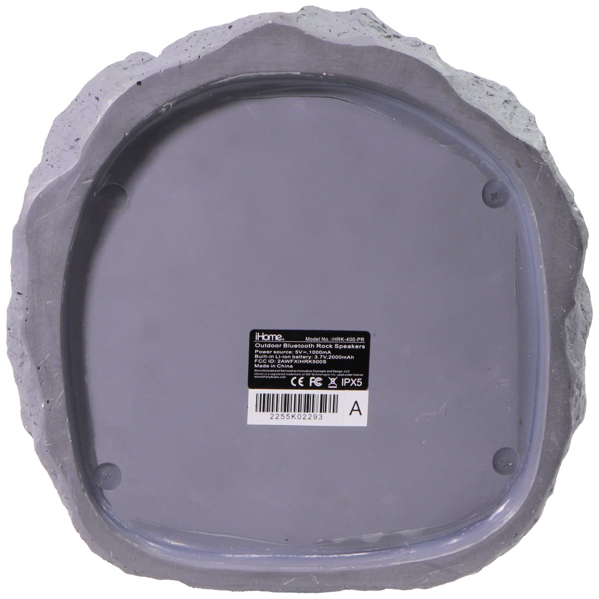 iHome Audio iHRK-400-PR Rechargeable Bluetooth Outdoor Rock Speakers - Gray Other Sporting Goods iHome - Simple Cell Bulk Wholesale Pricing - USA Seller