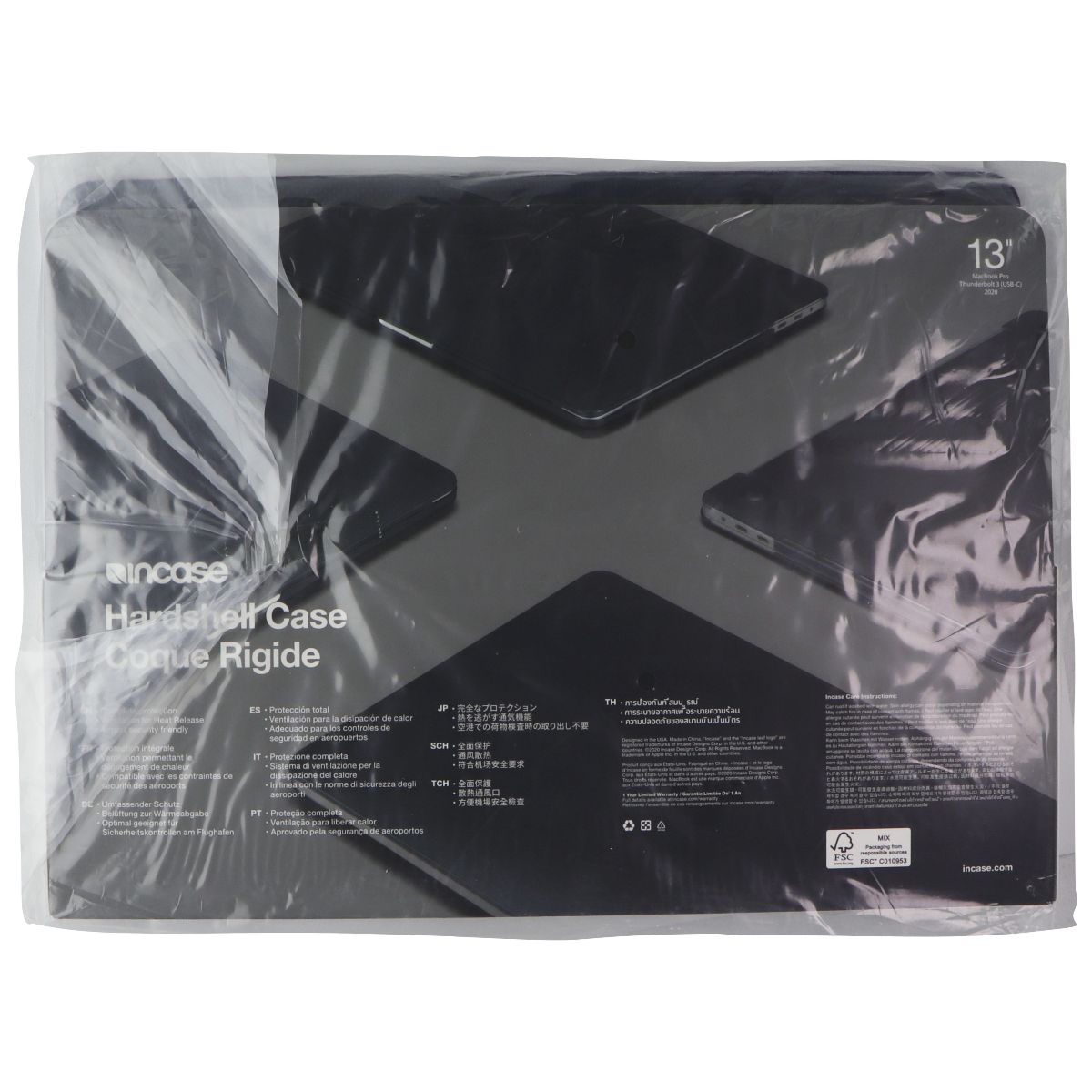 Incase Hardshell Case for MacBook Pro 13-inch 2022/2020/M2/M1 - Black Computer Accessories - Laptop Cases & Bags Incase - Simple Cell Bulk Wholesale Pricing - USA Seller