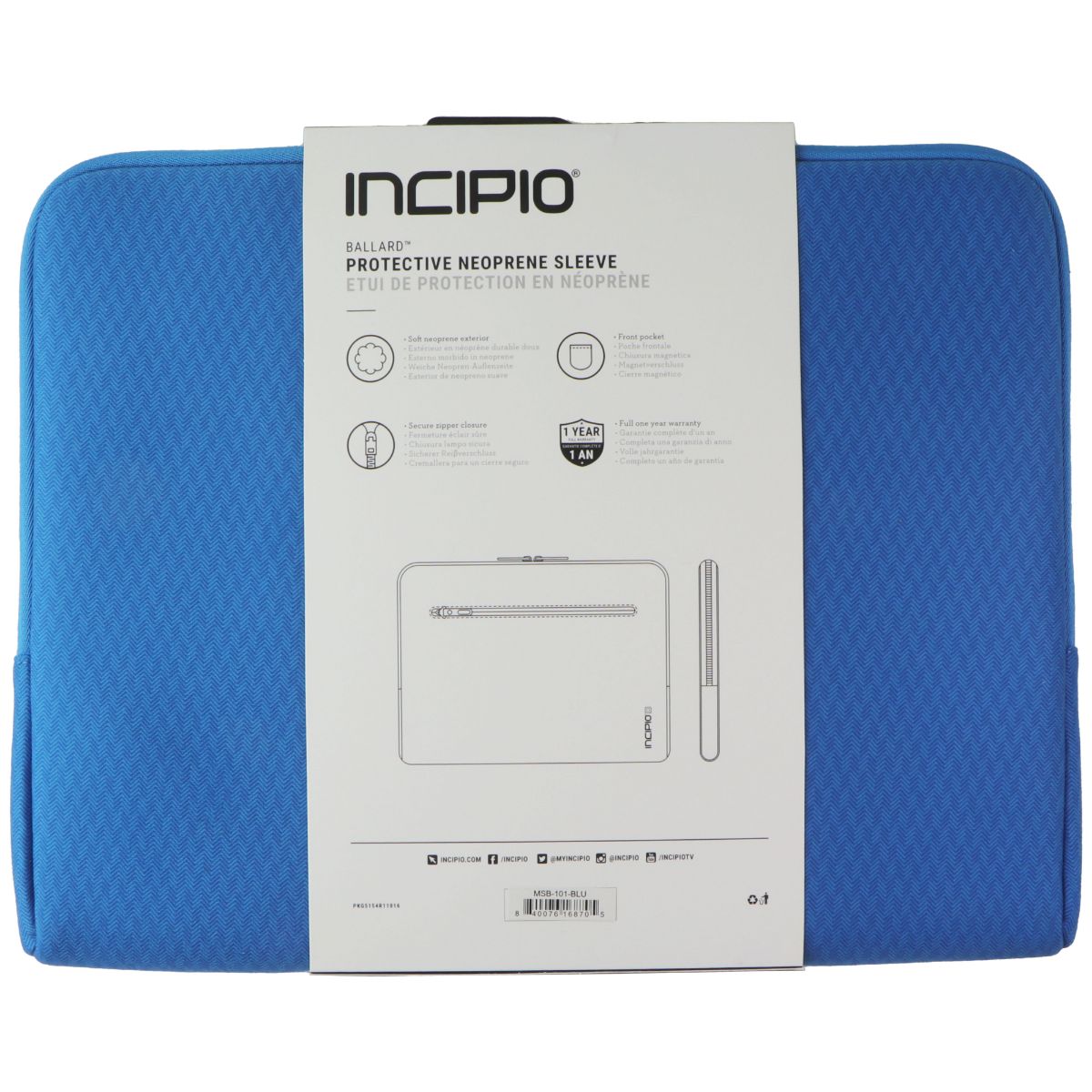 Incipio Ballard Series Sleeve Case for Microsoft Surface Book (13.5-inch) - Blue Computer Accessories - Laptop Cases & Bags Incipio - Simple Cell Bulk Wholesale Pricing - USA Seller