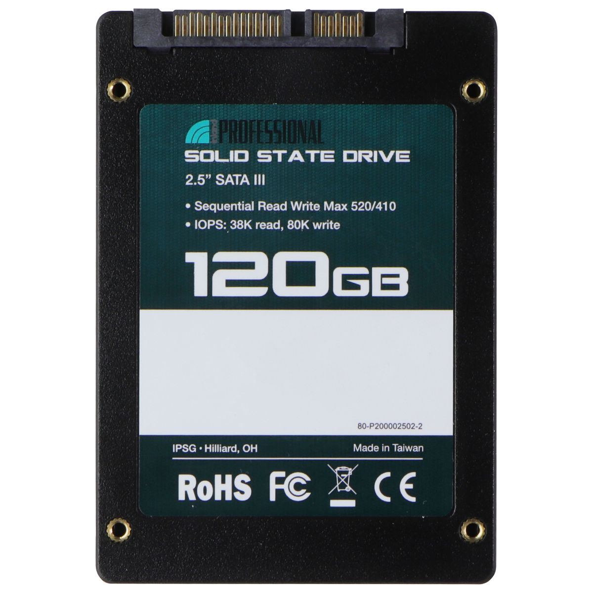 INLAND Professional (120GB) SSD SATA III 6Gb/s 2.5" 7mm Digital Storage - Solid State Drives Inland - Simple Cell Bulk Wholesale Pricing - USA Seller