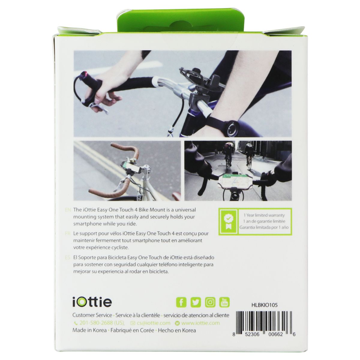 iOttie Easy One Touch 4 Bike Stem/Handlebar Mount - Black