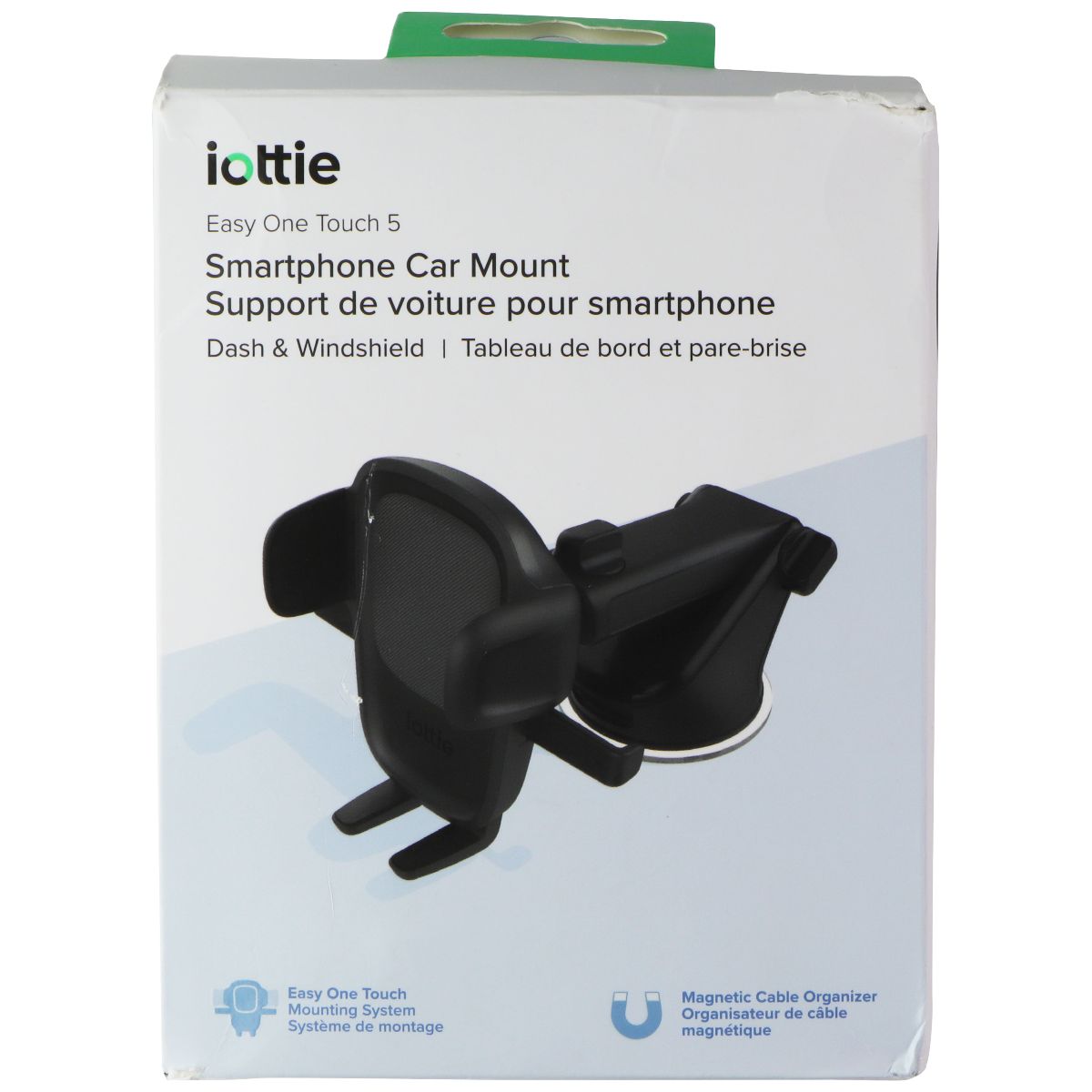 Iottie Easy One Touch Smartphone Car Mount (HLCRIO171AM) - Black Cell Phone - Mounts & Holders iOttie - Simple Cell Bulk Wholesale Pricing - USA Seller
