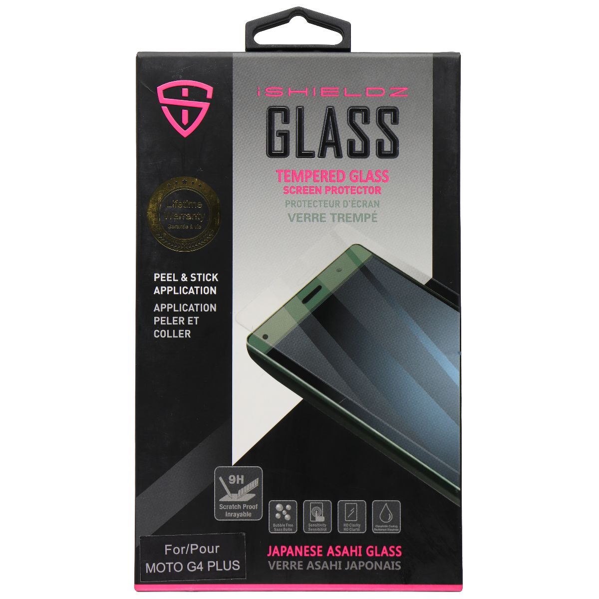 iShieldz Asahi Tempered Glass Screen Protector for Moto G4 Plus (2016) - Clear Cell Phone - Screen Protectors iShieldz - Simple Cell Bulk Wholesale Pricing - USA Seller