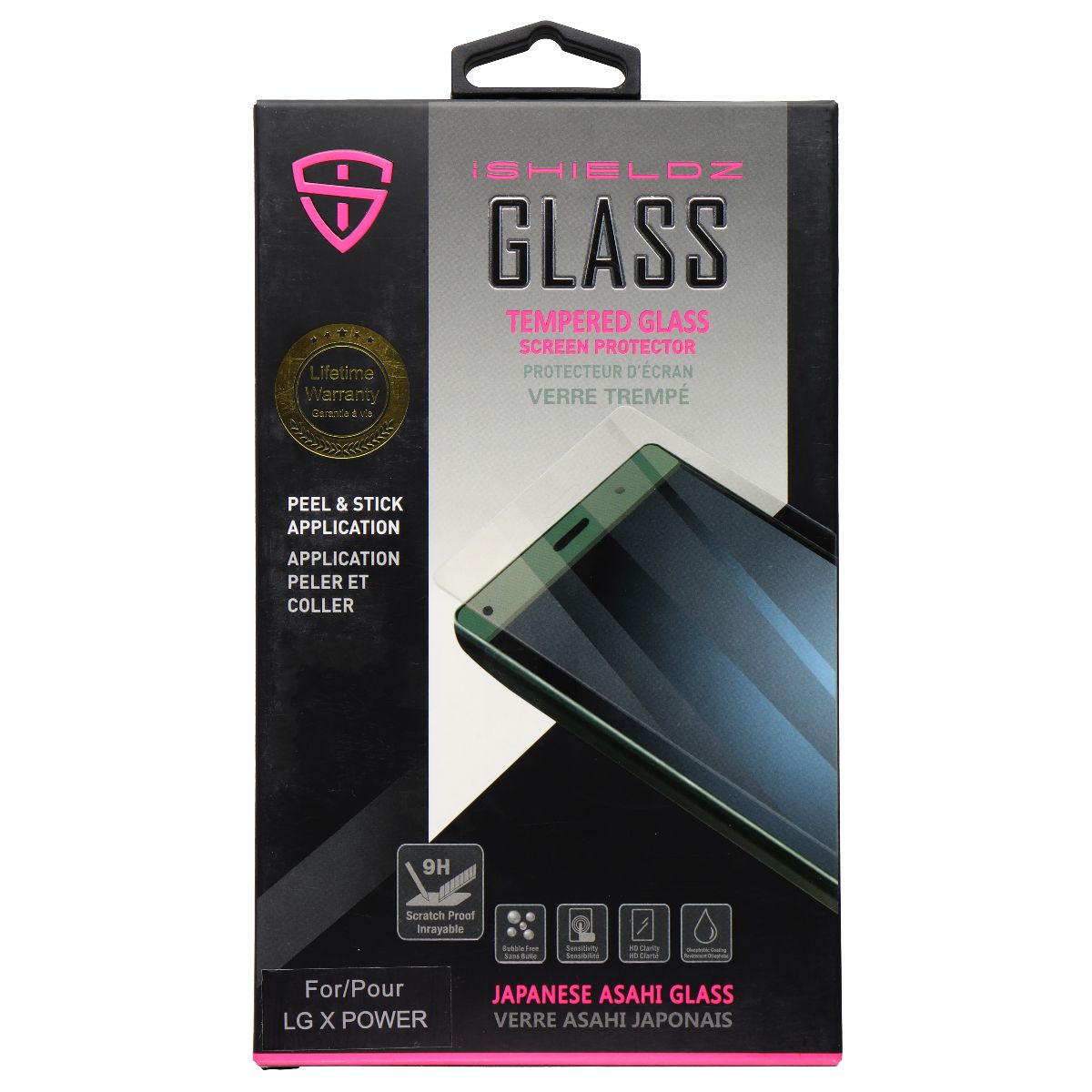 iShieldz Asahi Tempered Glass Screen Protector for LG X Power (2016) - Clear