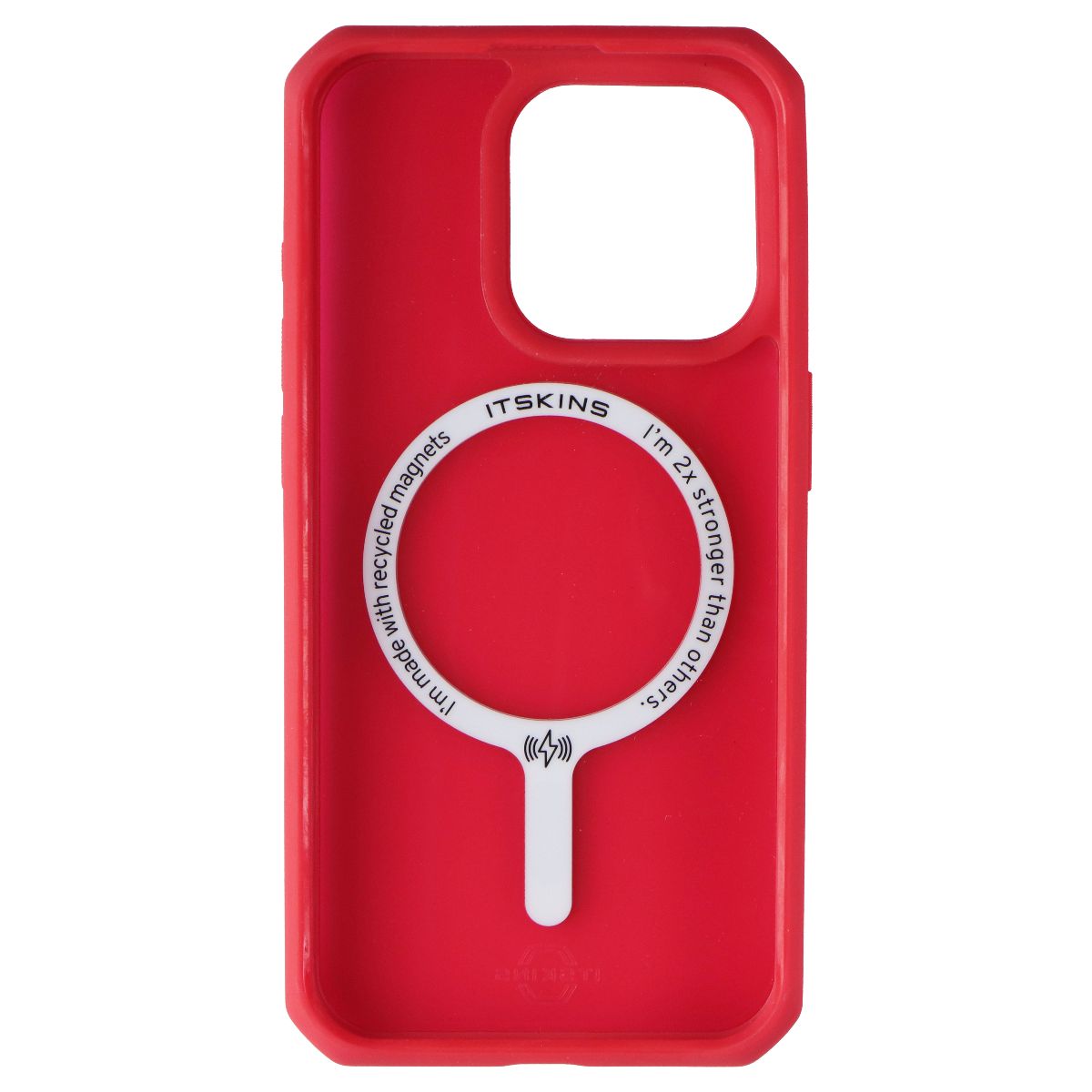ITSKINS Hybrid_R // Frost Series Case for MagSafe for Apple iPhone 15 Pro - Red