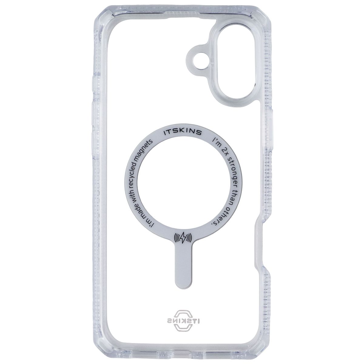 ITSKINS Hybrid_R Mood Case for MagSafe for Apple iPhone 16 Plus - Clear/Purple