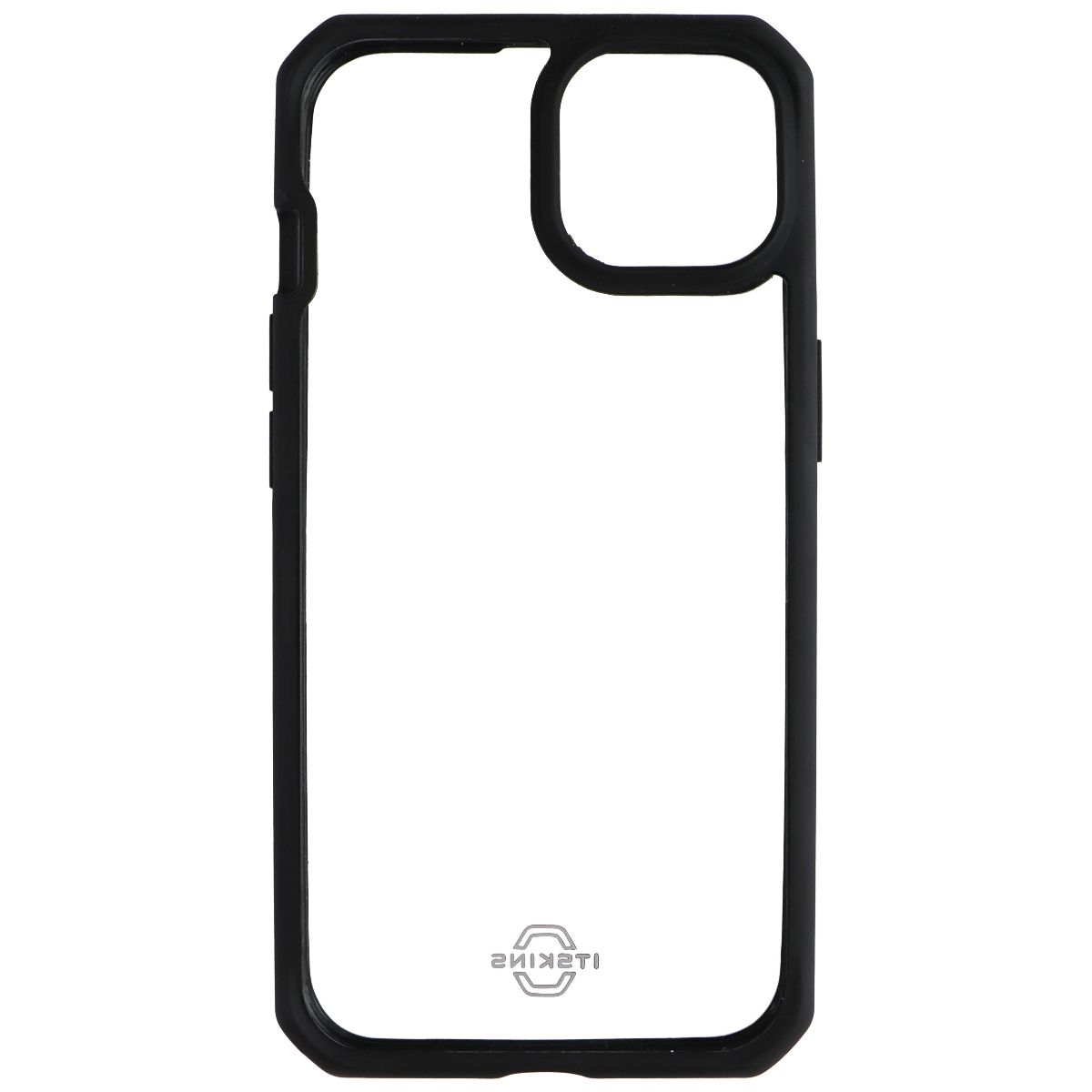 ITSKINS Hybrid_R Series Case for iPhone 14/iPhone 13 - Transparent/Solid Black
