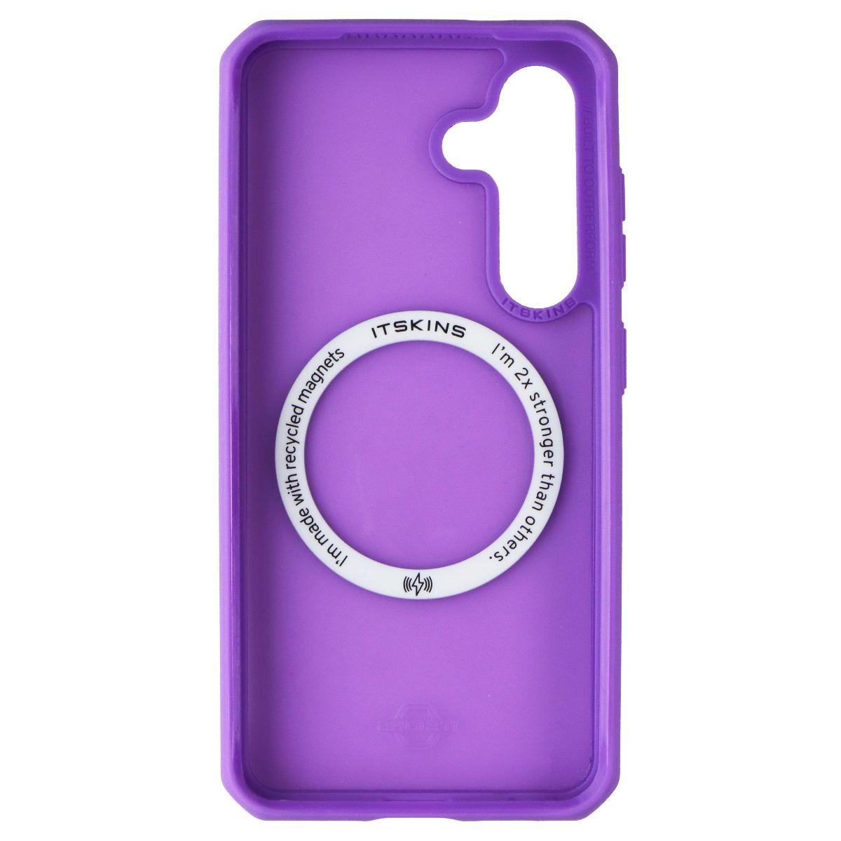 ITSKINS Hybrid_R Frost Magnetic Case for Samsung Galaxy S24 - Deep Purple