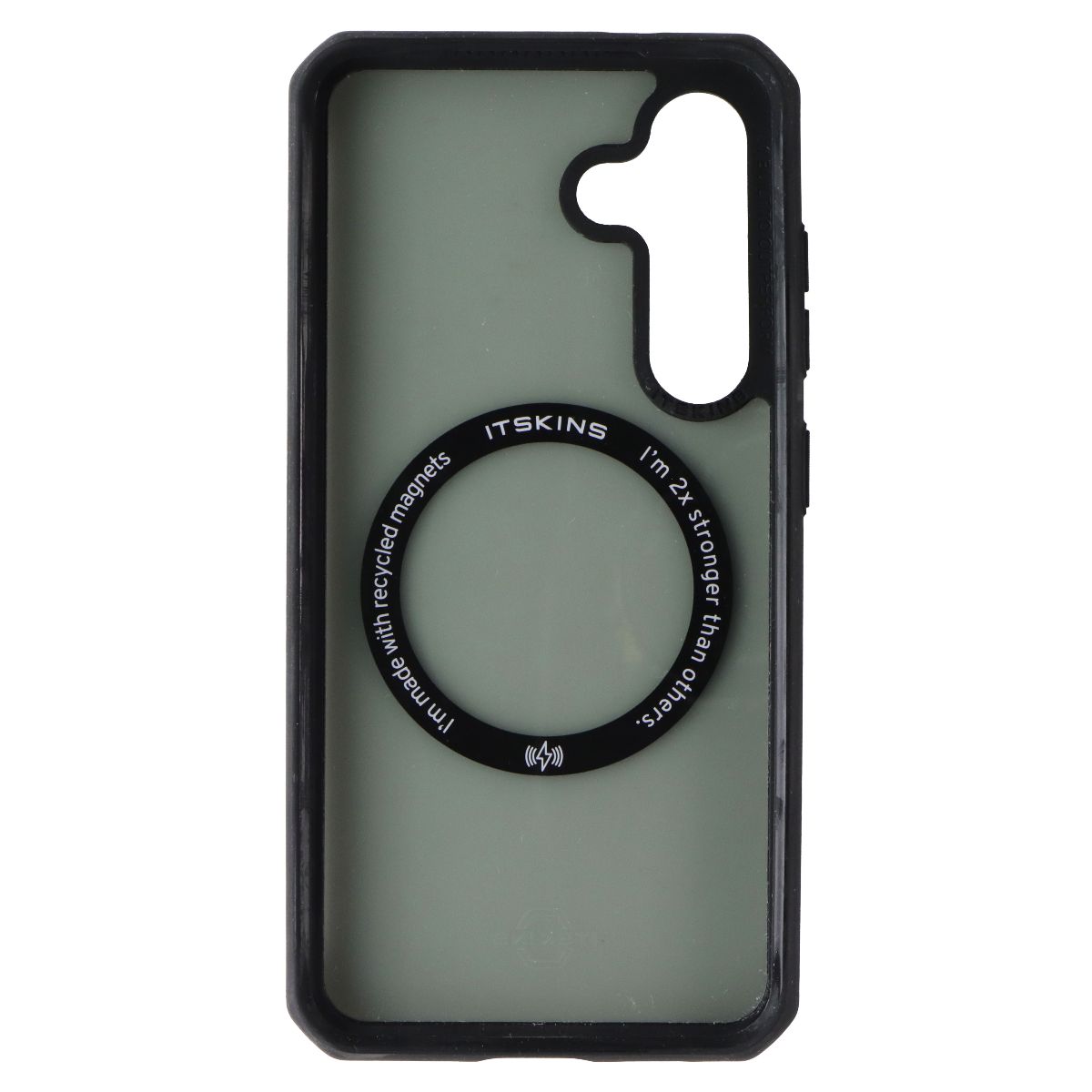 ITSKINS Hybrid_R Frost Series Magnetic Case for Samsung Galaxy S24 - Black Cell Phone - Cases, Covers & Skins ITSKINS - Simple Cell Bulk Wholesale Pricing - USA Seller