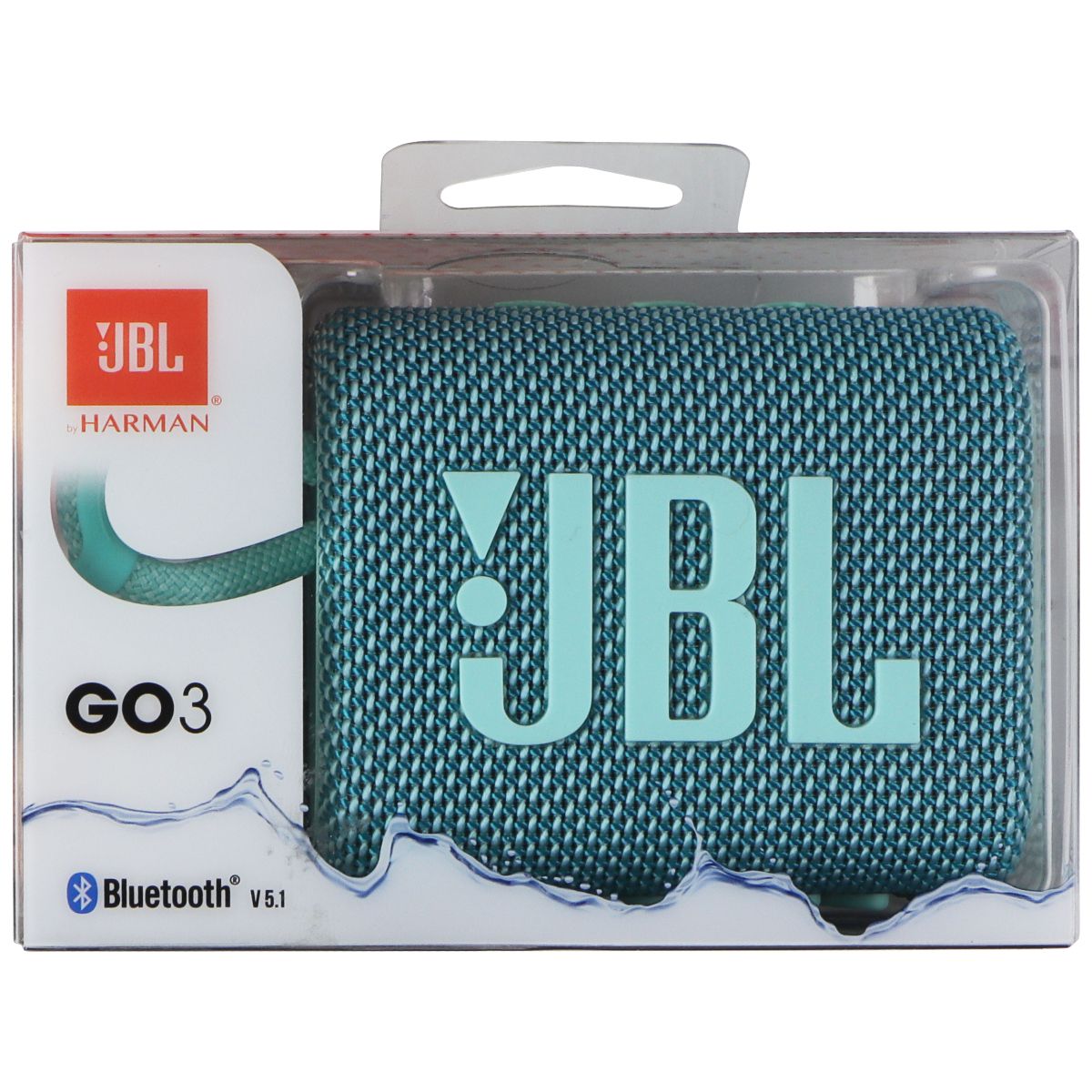 JBL Go 3 Portable Waterproof Bluetooth Speaker - Teal Cell Phone - Audio Docks & Speakers JBL - Simple Cell Bulk Wholesale Pricing - USA Seller
