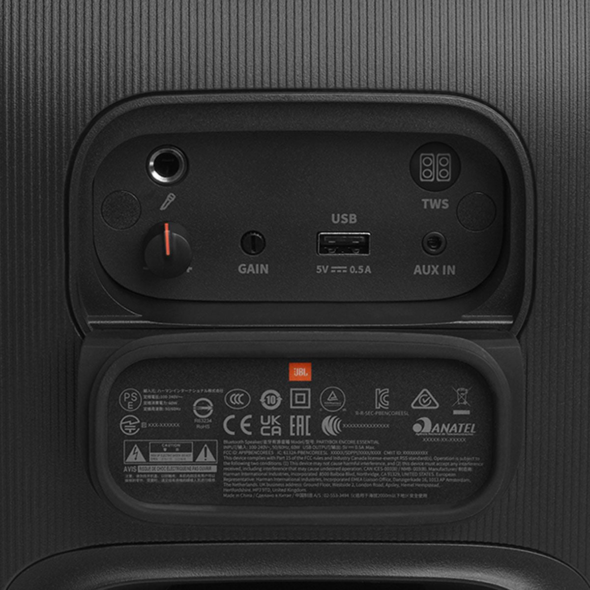 JBL PartyBox Encore Essential - Light-Up Splash-Proof Speaker - Black Cell Phone - Audio Docks & Speakers JBL - Simple Cell Bulk Wholesale Pricing - USA Seller