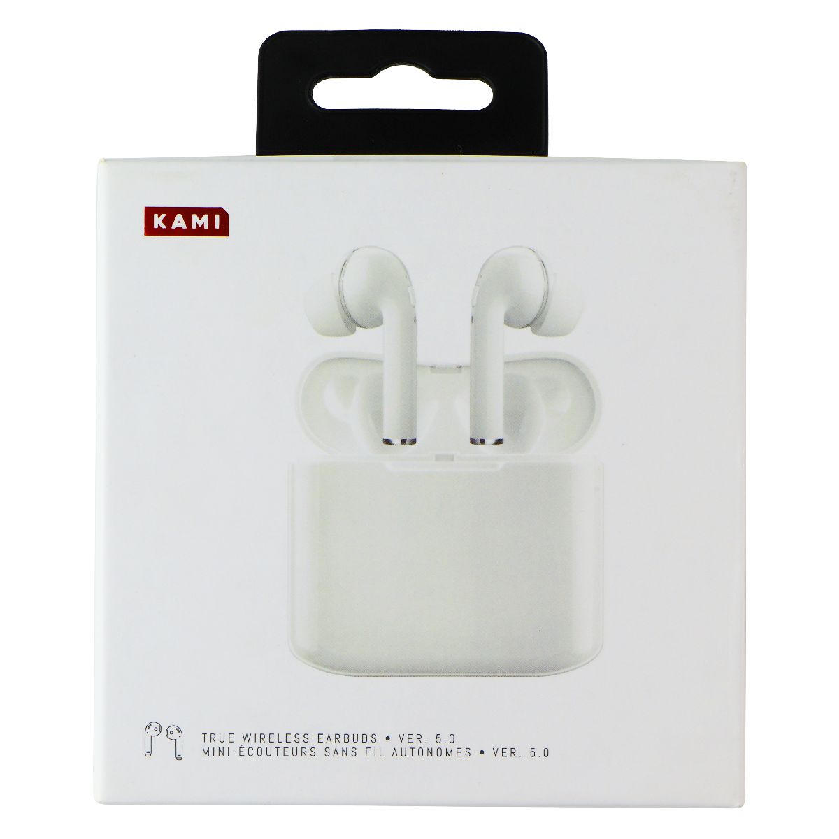 Kami True Wireless Earbuds (Version 5.0) with Microphone - White Portable Audio - Headphones Kami - Simple Cell Bulk Wholesale Pricing - USA Seller
