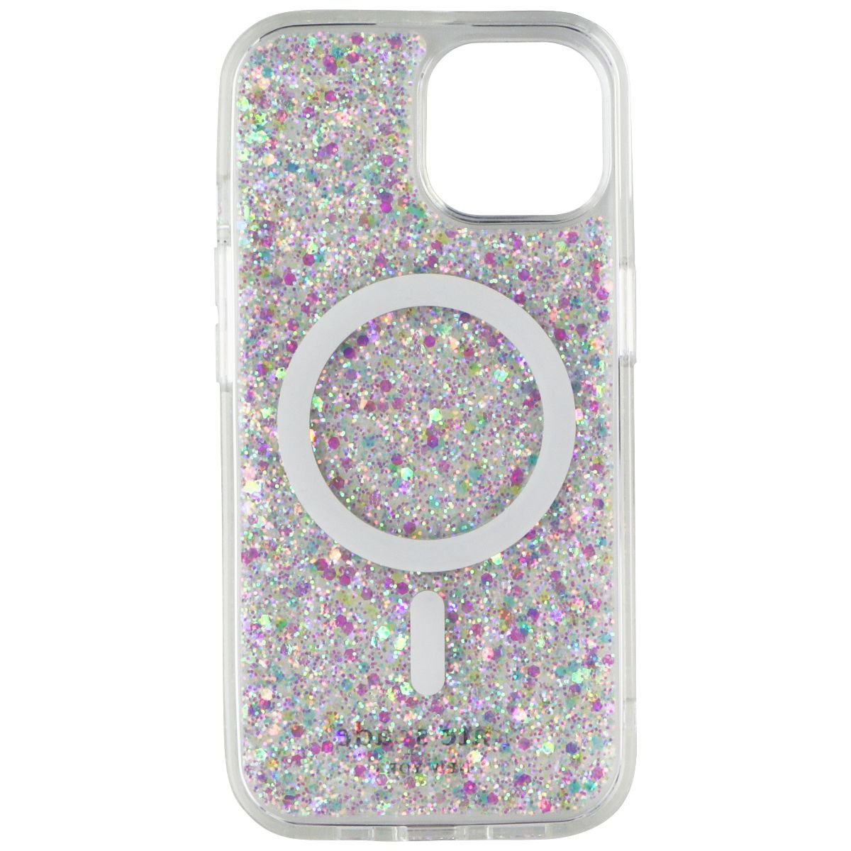 Kate Spade Case for MagSafe for Apple iPhone 15/14/13 Chunky Glitter Iridescent Cell Phone - Cases, Covers & Skins Kate Spade - Simple Cell Bulk Wholesale Pricing - USA Seller