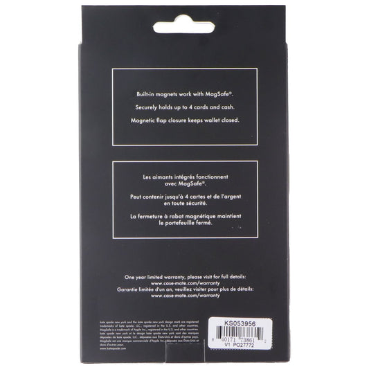 Kate Spade Morgan MagSafe Wallet / Card Holder for Phone - Midnight Black Cell Phone - Cases, Covers & Skins Kate Spade New York - Simple Cell Bulk Wholesale Pricing - USA Seller