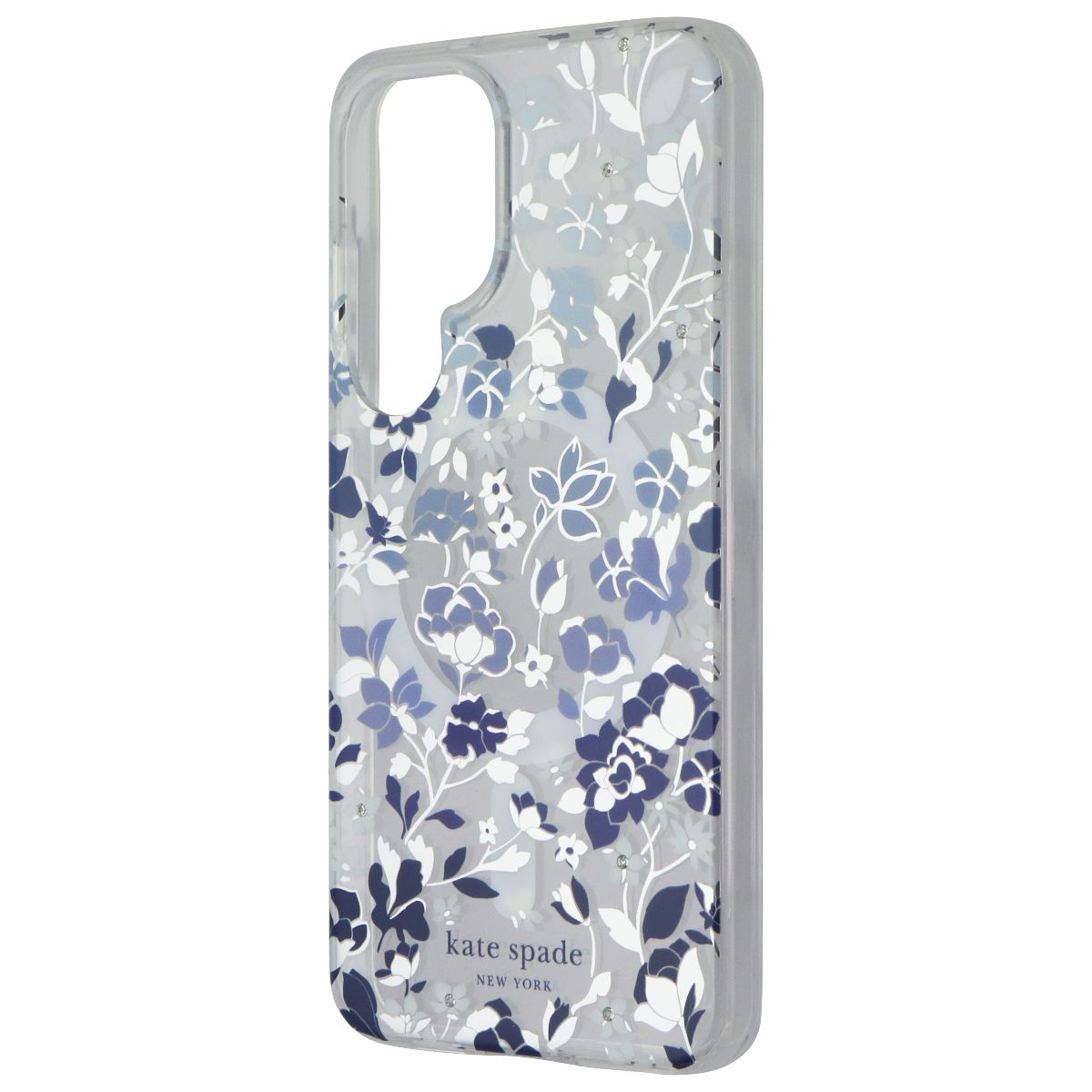 Kate Spade Protective Case for MagSafe for Galaxy S25 - Flowerbed Blue Gems Cell Phone - Cases, Covers & Skins Kate Spade - Simple Cell Bulk Wholesale Pricing - USA Seller