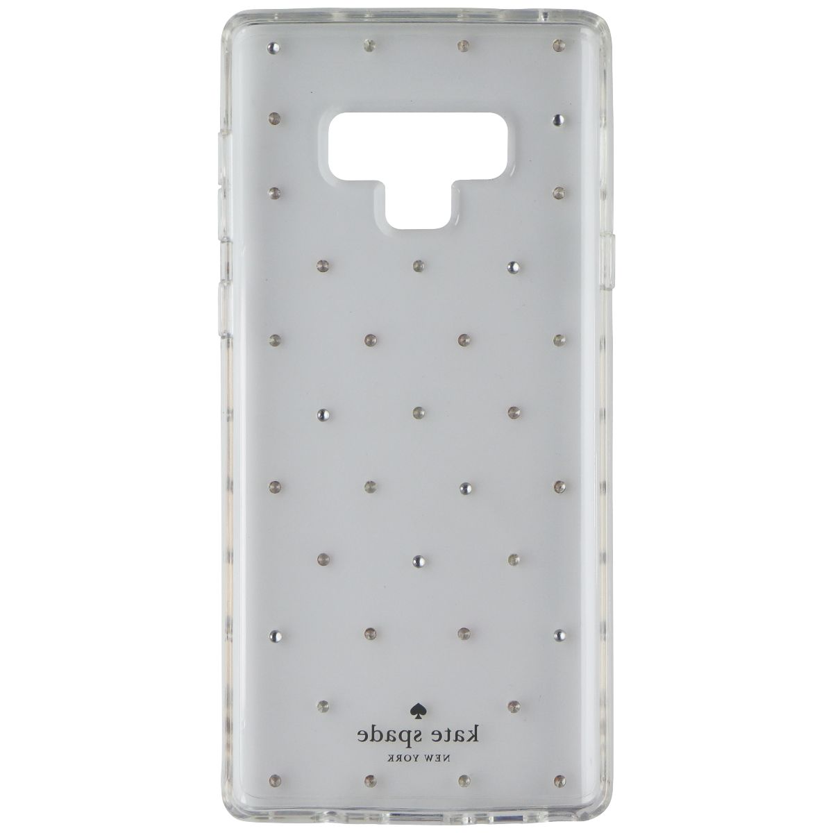 Kate Spade Hardshell Case for Samsung Galaxy Note9 - Clear with Pin Dot Gems Cell Phone - Cases, Covers & Skins Kate Spade - Simple Cell Bulk Wholesale Pricing - USA Seller