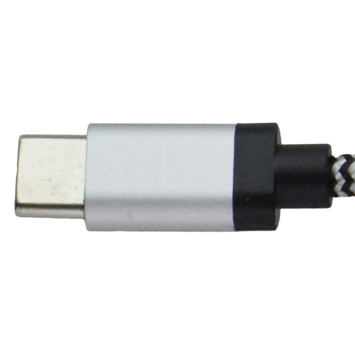 LBT USB-C TO USB-A 7FT Nylon Braided Charging Cable - Black / White Cell Phone - Cables & Adapters LBT - Simple Cell Bulk Wholesale Pricing - USA Seller