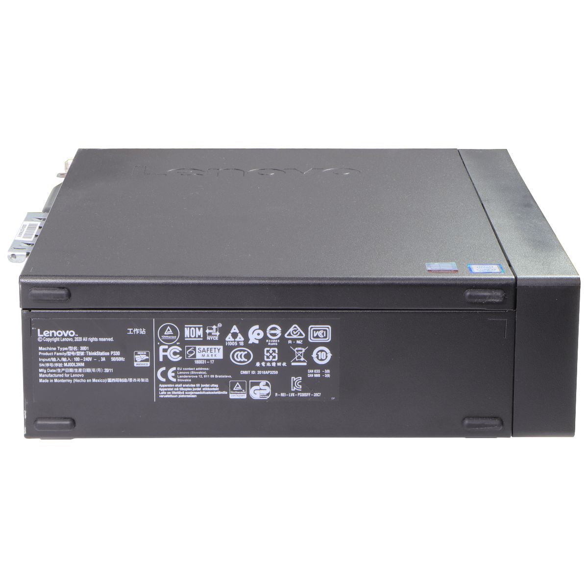 Lenovo ThinkStation P330 (2nd Gen) i7-9700/16 GB/1TB HDD/512 GB HDD/10 Home PC Desktops & All-In-Ones Lenovo - Simple Cell Bulk Wholesale Pricing - USA Seller