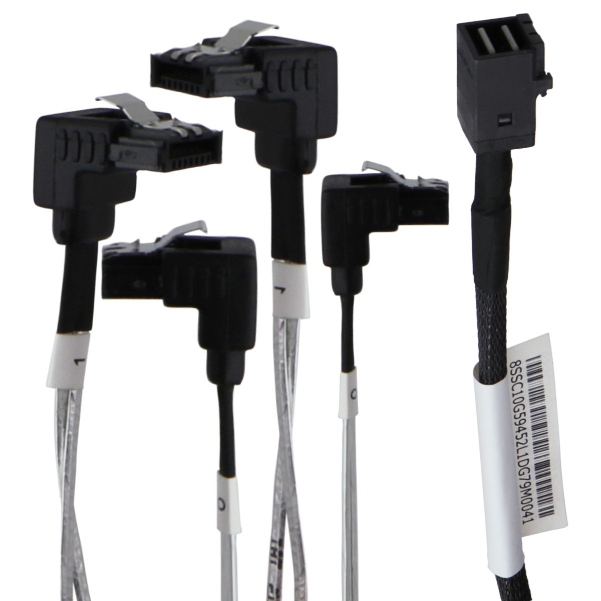 Lenovo Mini SAS HD (8643) to 4 SATA Cable (00HV335) for TS150 Computer - Black Computer/Network - Other Cables Lenovo - Simple Cell Bulk Wholesale Pricing - USA Seller