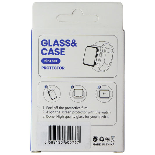 Lito S+ Glass & Case (2 in 1 Set) for Apple Watch Series 7 (41mm) - Black Rugged Smart Watch Accessories - Smart Watch Cases LITO - Simple Cell Bulk Wholesale Pricing - USA Seller
