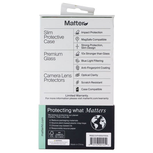 Matter HT 3-in-1 Protection Bundle for Apple iPhone 17 Air - Black Cell Phone - Cases, Covers & Skins Matter HT - Simple Cell Bulk Wholesale Pricing - USA Seller