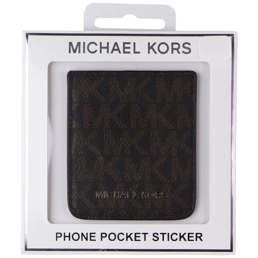 Michael Kors Phone Pocket Sticker with Adhesive Backing - Brown Cell Phone - Cases, Covers & Skins Michael Kors - Simple Cell Bulk Wholesale Pricing - USA Seller