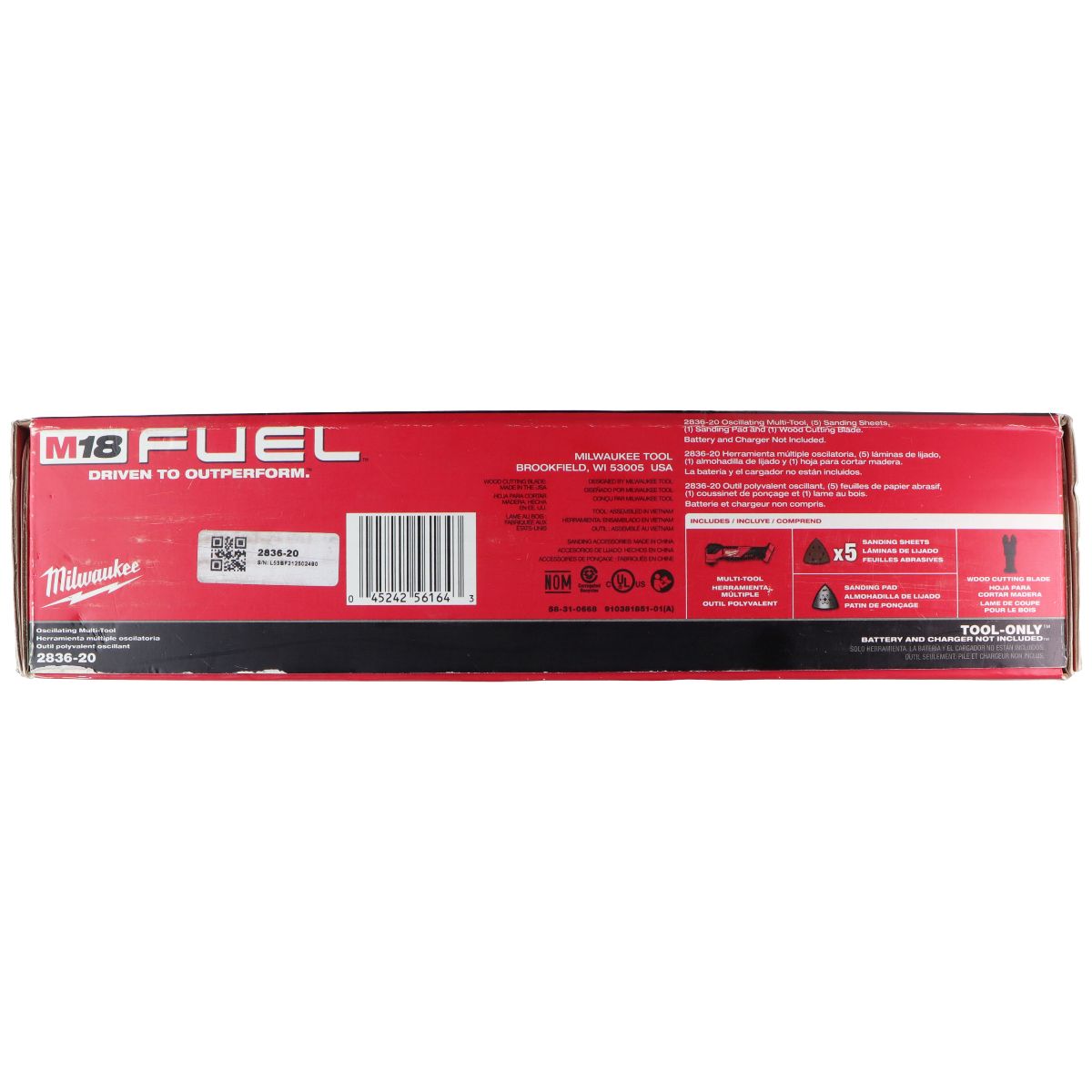 Milwaukee M18 Fuel Oscillating Multi-Tool (2836-20) - Tool Only - Red Home Improvement - Other Home Improvement Milwaukee - Simple Cell Bulk Wholesale Pricing - USA Seller