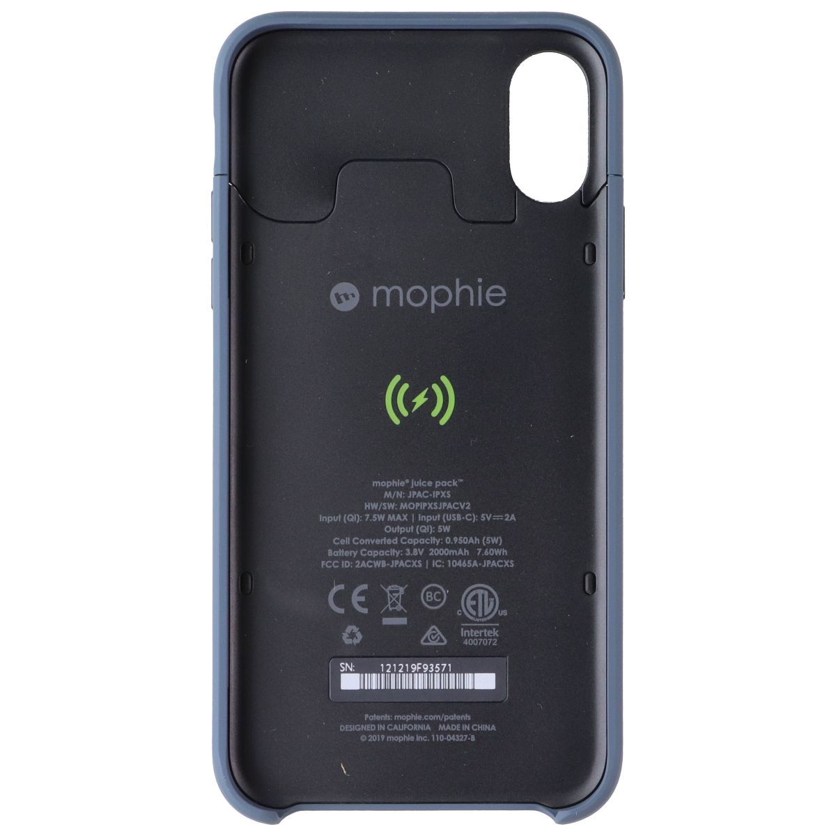 Mophie Juice Pack Access 2,000 mAh Battery Case for Apple iPhone Xs/X - Stone