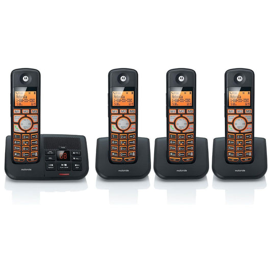 Motorola Digital Cordless Phone with Answering Machine (4 Sets with Bases) K704B Home Telephones & Accessories - Cordless Telephones & Handsets Motorola - Simple Cell Bulk Wholesale Pricing - USA Seller