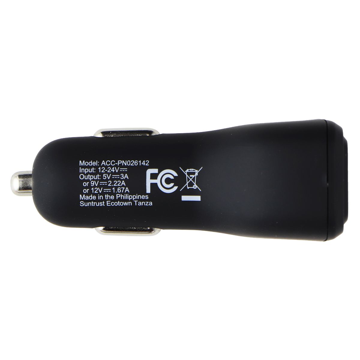 mWorks! mPower! Flat USB-C to USB-C Cable and PD Car Adapter - Black Cell Phone - Chargers & Cradles mWorks! - Simple Cell Bulk Wholesale Pricing - USA Seller