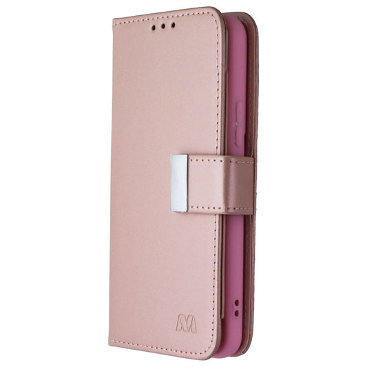 Mybat MyJacket Wallet Case for Samsung Galaxy S22 - Rose Gold Leather Cell Phone - Cases, Covers & Skins MyBat - Simple Cell Bulk Wholesale Pricing - USA Seller