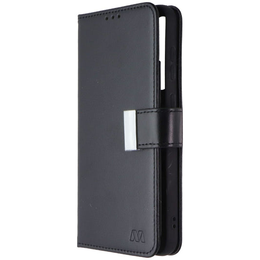 MyBat MyJacket Wallet Case for Samsung Galaxy S23+ (Plus) - Black Leather Cell Phone - Cases, Covers & Skins MyBat - Simple Cell Bulk Wholesale Pricing - USA Seller