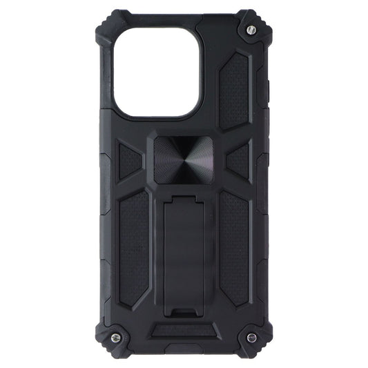 MyBat Sturdy Hybrid Series Case with Kickstand for Apple iPhone 15 Pro - Black Cell Phone - Cases, Covers & Skins MyBat - Simple Cell Bulk Wholesale Pricing - USA Seller
