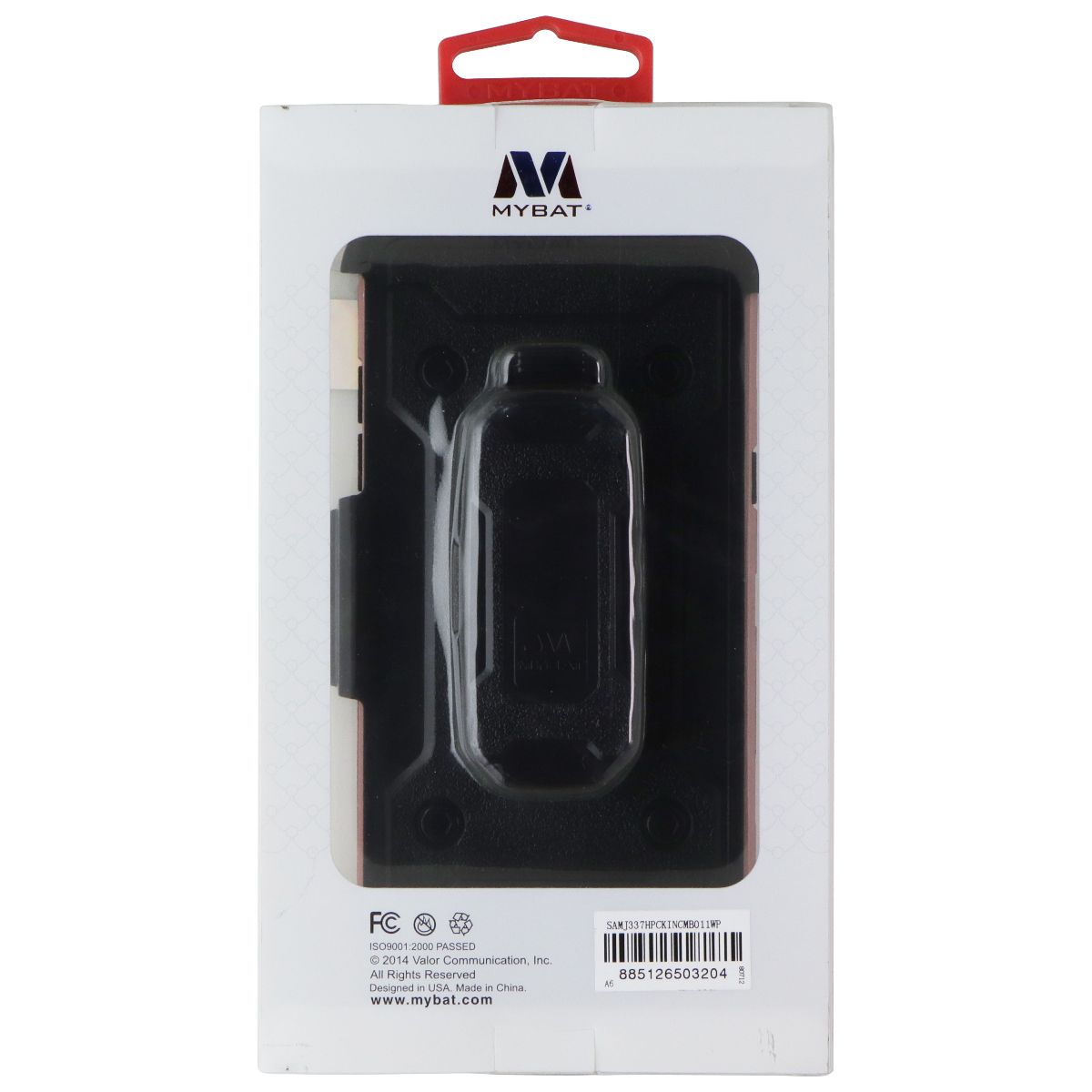 MyBat Dual Layer Rugged Case and Holster for Samsung Galaxy J3 (2018) - Pink/Blk